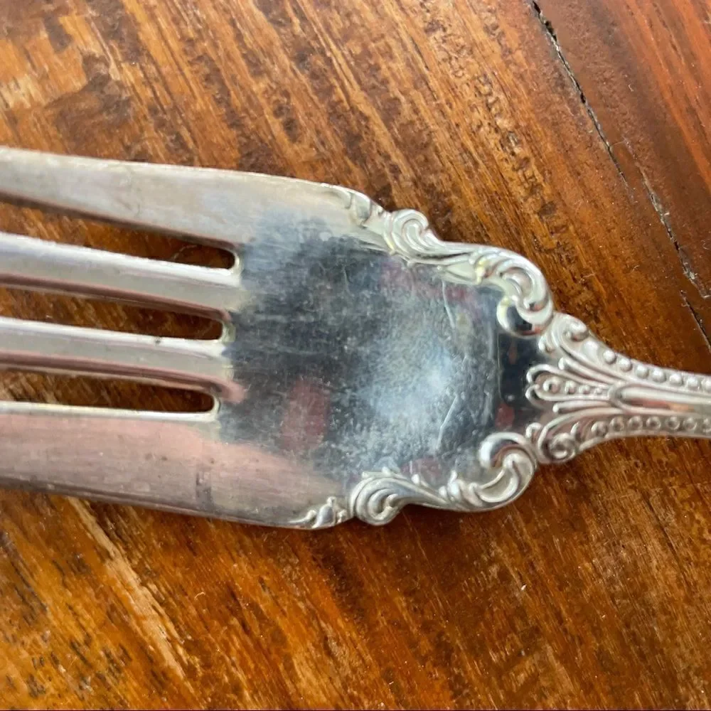 Silverplate Vintage “Extra Plate” Cold Meat Fork